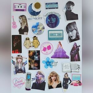 Taylor Swift stickers, midnights, lover, 1989, Journaling,  stationary,  Swiftie